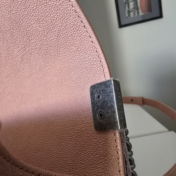 Chanel boy pink caviar small bag - Picture 7 of 13